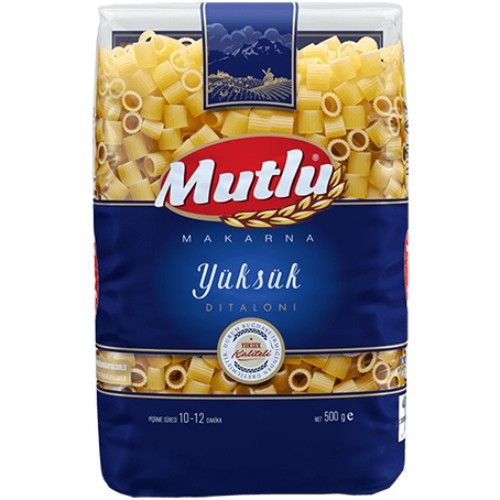 Mutlu Ditaloni Pasta 500 Gr