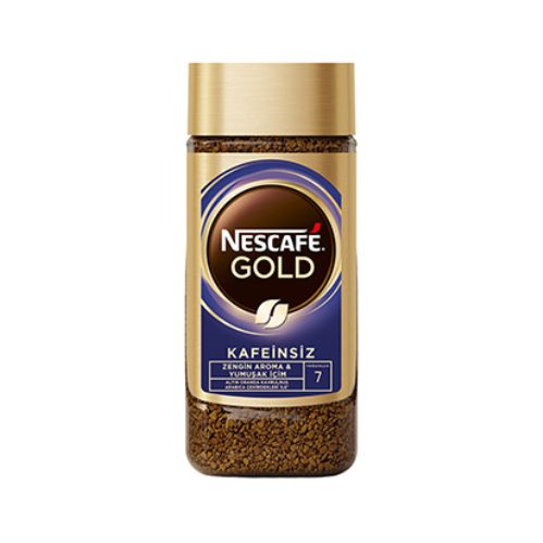 Nescafe Gold Çözünebilir Kahve Kafeinsiz 100 G Kavanoz