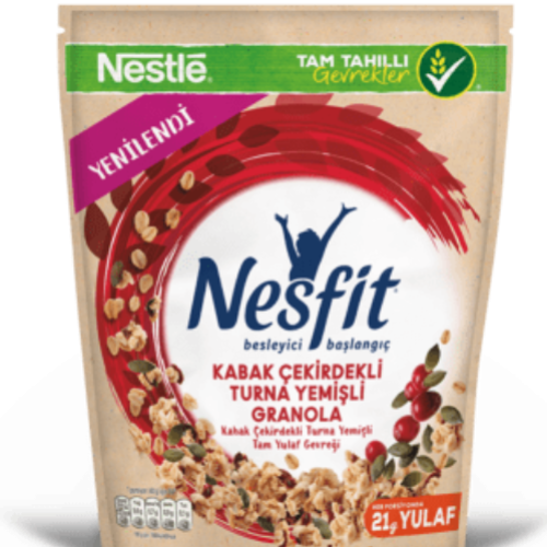 Nestle Nesfit Granola  Oat  & Pumpkin Seeds & Cranberry 300 Gr