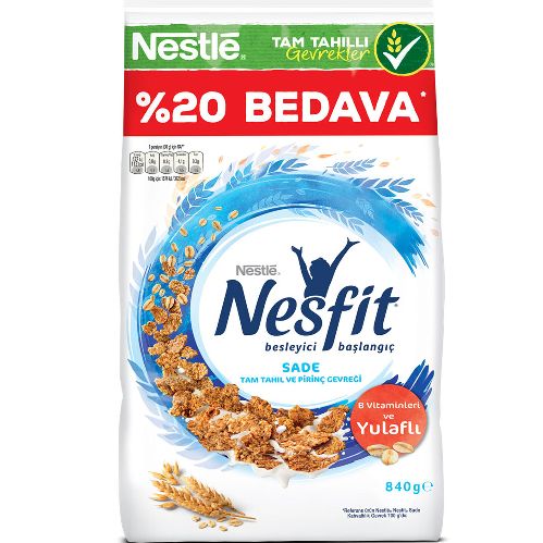 Nestle Nesfit Sade 840 Gr %20 Bedava