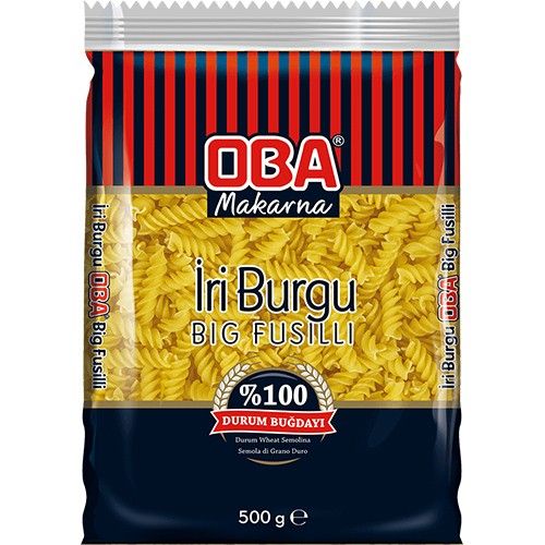 Oba Big Fusilli Pasta 500 Gr