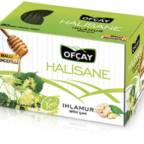 Ofçay Halisane Honey and Ginger Linden Tea 20 Pieces 1.5 Gr