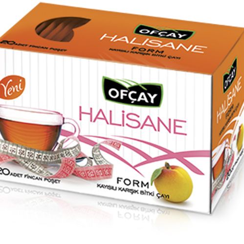 Ofçay Halisane Kayısı Aromalı Form Çayı 20 Adet 2 Gr