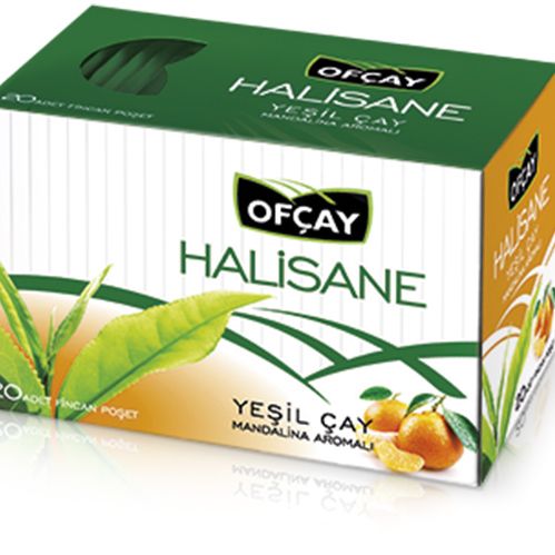 Ofçay Halisane Mandalinalı Yeşil Çay 20 Adet 2 Gr