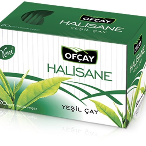 Ofçay Halisane Sade Yeşil Çay 20 Adet 2 Gr