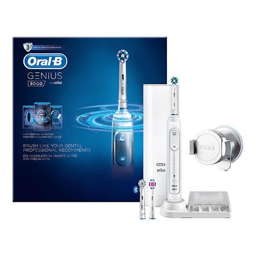 Oral B Genius 8000 Beyaz Şarjlı Diş Fırçası