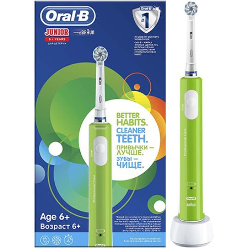 Oral B  Junior 6 Yaş Üstü Yeşil Şarj Edilebilir Diş Fırçası