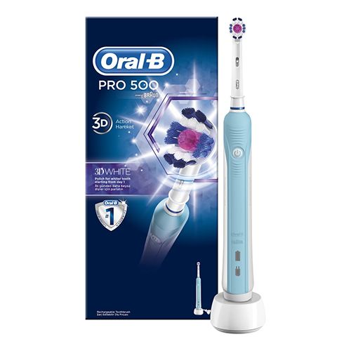 Oral B Pro 500 3D White Şarj Edilebilir Diş Fırçası