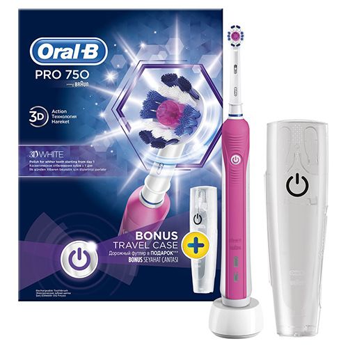 Oral B Pro 750 Şarjlı Diş Fırçası Seyahat Çantası