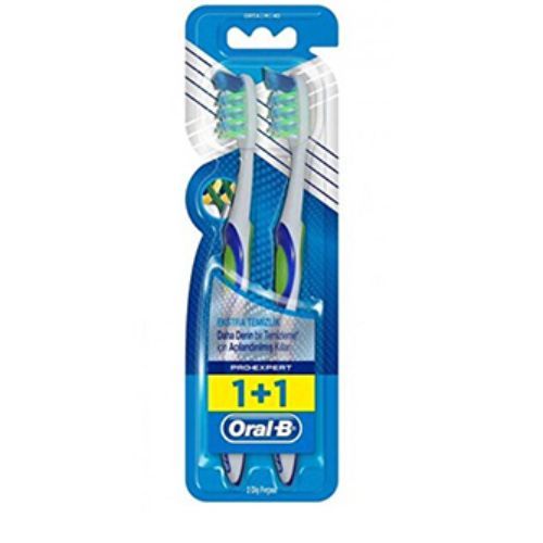 Oral B Pro Expert Extra Clean Medium Toothbrush 1+1 pcs