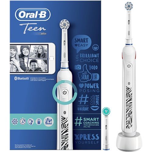 Oral B Teen White Rechargeable Electric Toothbrush