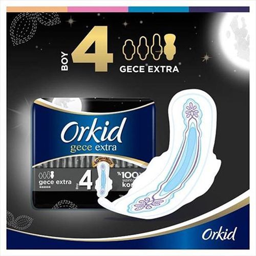 Orkid Ultra Extra Night Size 4 Cotton Pads