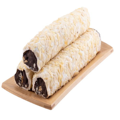 Oruç Dede Sliced Almond Milk Chocolate Turkish Delight Roll 250 Gr