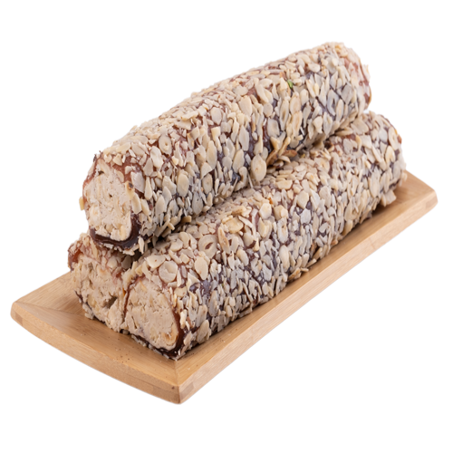 Oruç Dede Sliced Hazelnut  Blackberry Hazelnut Filled Turkish Delight Roll  250 Gr