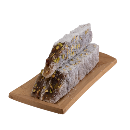 Oruç Dede Coconut Covered Honey Pistachio Turkish Delight Cubes 500 Gr