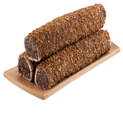 Oruç Dede Peanut Chip Chocolate Turkish Delight  Roll 250 Gr