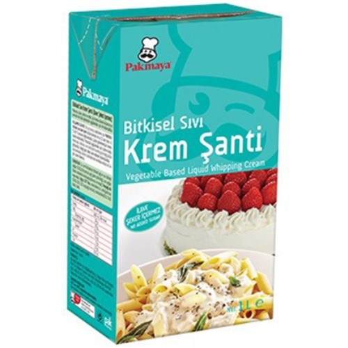 Pakmaya Bitkisel Sıvı Krem Şanti (Şekersiz) 1 Lt