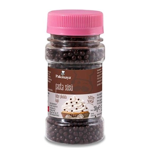 Pakmaya Cake Decoration Edible Balls Dark Chocolate 50 Gr