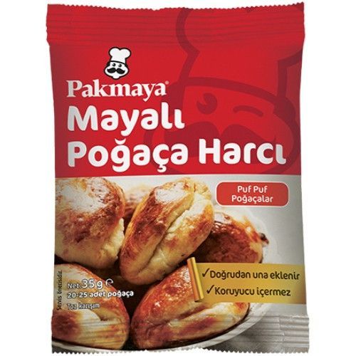 Pakmaya Mélange Pâtisseries Turques (Poğaça ) Avec la Levure 35 Gr