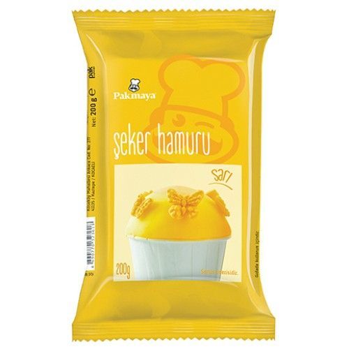 Pakmaya Pâte à Sucre Jaune 200 Gr