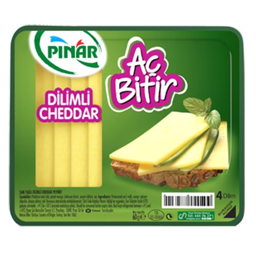 Pınar Aç Bitir Cheddar 60 Gr 4 Dİlim