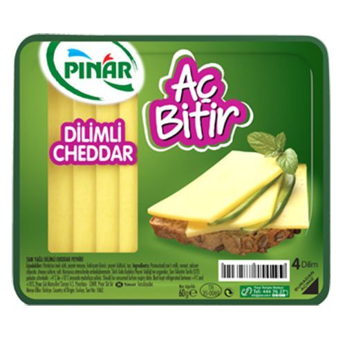 Pınar  Aç Bitir Cheddar 60 gr 4 Slice