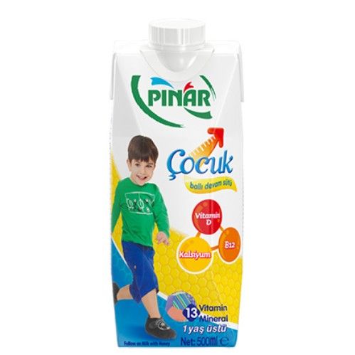 Pınar Devam Milk With Honey  Kids 500 Ml