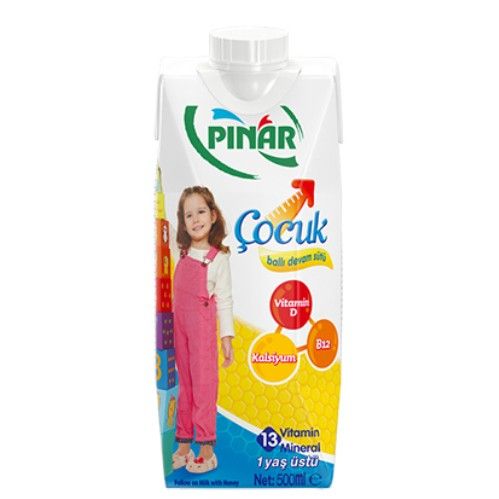 Pınar Devam Milk With Honey  Kids 500 Ml