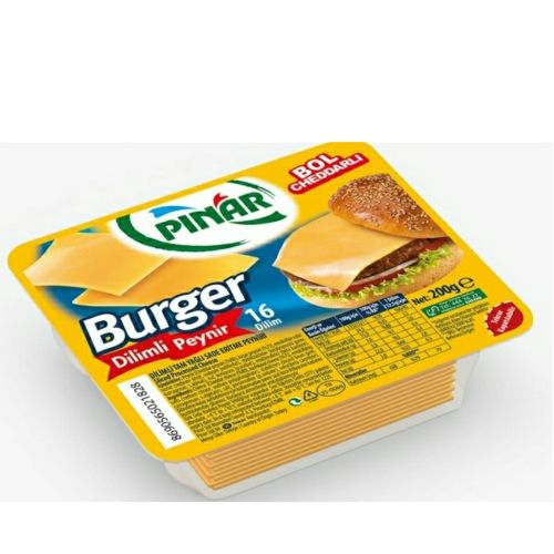 Pınar Burger Dilimli Peynir 200 Gr 16 Dilim