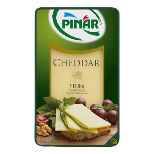 Pınar Cheddar Peyniri (Dilimli) 200 Gr