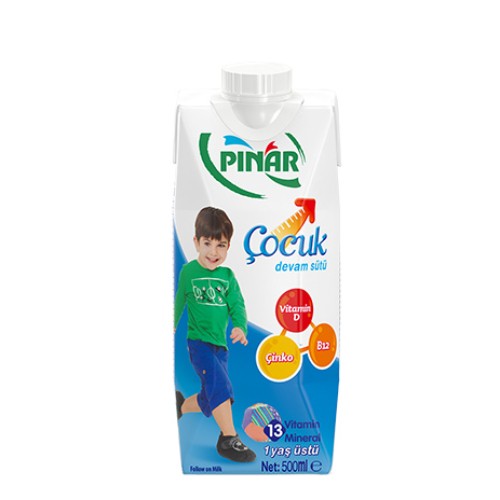 Pınar Çocuk Devam Sütü Erkek 500 Ml