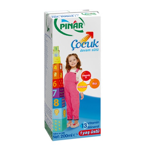 Pınar Çocuk Devam Sütü Kız 200 Ml