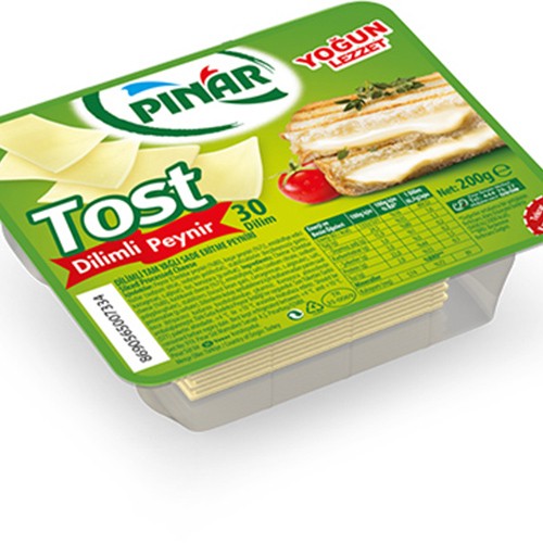 Pınar Dilimli Tost Peyniri 200 Gr 30 Dilim