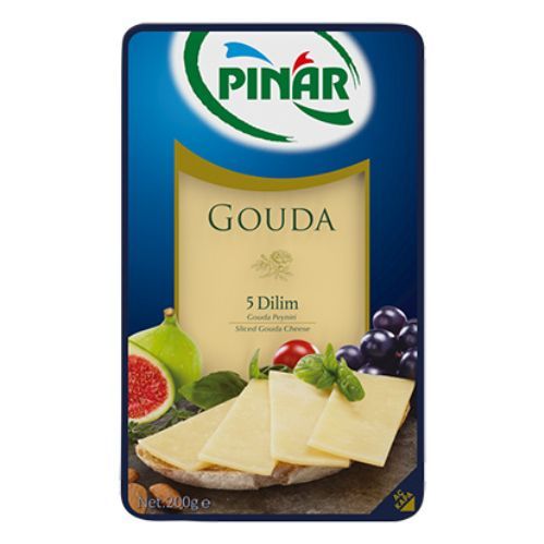 Pınar Gouda Cheese  ( Slice ) 200 Gr 5 Slice