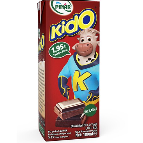 Pınar Kido Çikolatalı Süt 180 Ml