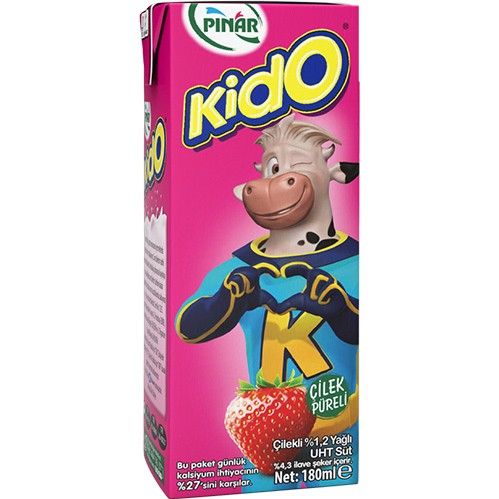 Pınar Kido Milk With Strawberry   180 Ml