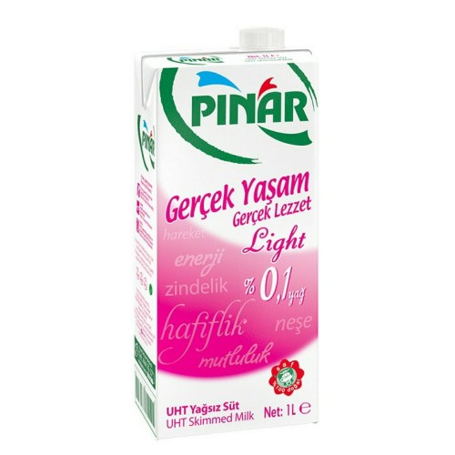 Pınar Light Süt (%0.1 Yağlı )1 Lt