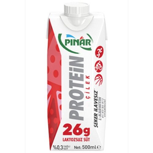 Pınar  Protein Milk With Strawberry  500 Ml