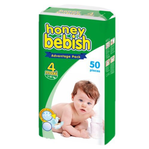 Bebish Maxi 50 Pcs Advantage Package Baby Diapers