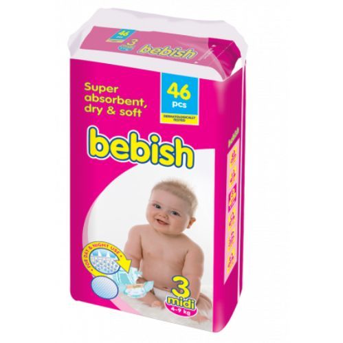 Pine Bebish Midi 46 Pack Twin Pack Diaper