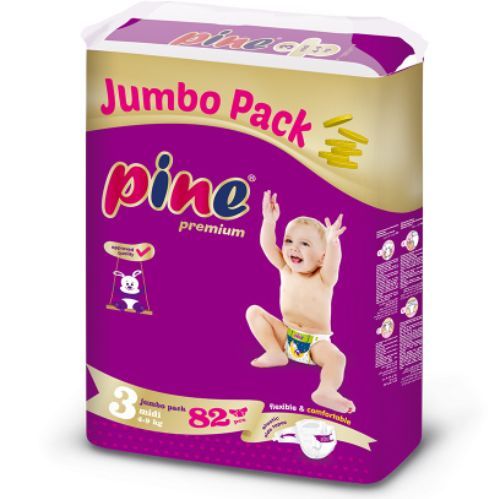 Pine Midi 82 Giant Pack Baby Diapers