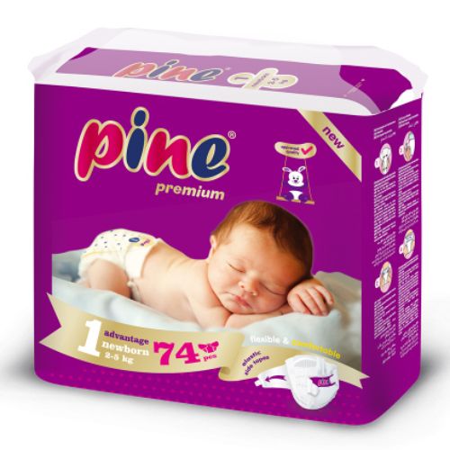 Pine Yenidoğan 74 Avantaj Paket Bebek Bezi