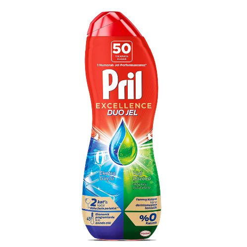 Pril Excellence Jel Yağ Çözücü 900 ml 50 Yıkama