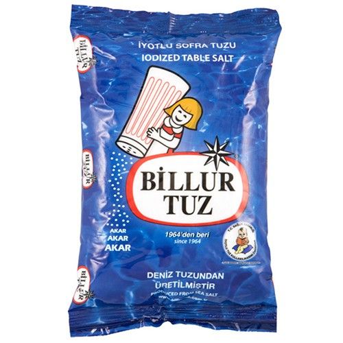 Billur Refined Iodized Table Salt  3000 Gr