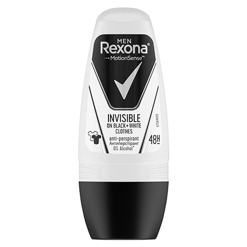 Rexona Men Invisible Black White Roll On 50 ML