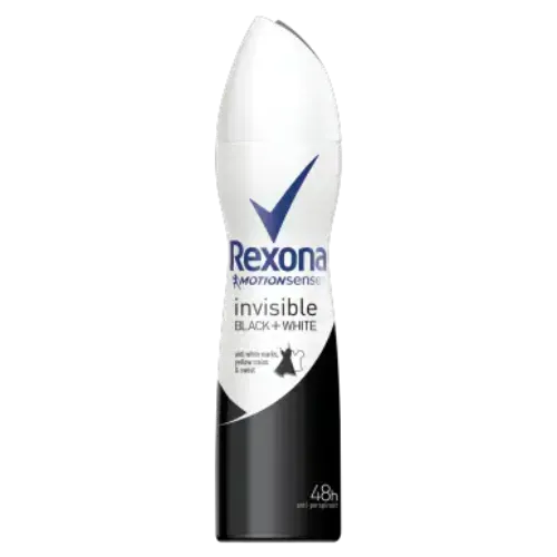 Rexona Women Invisible Black + White Aerosol Anti Perspirant Deodorant 150 Ml