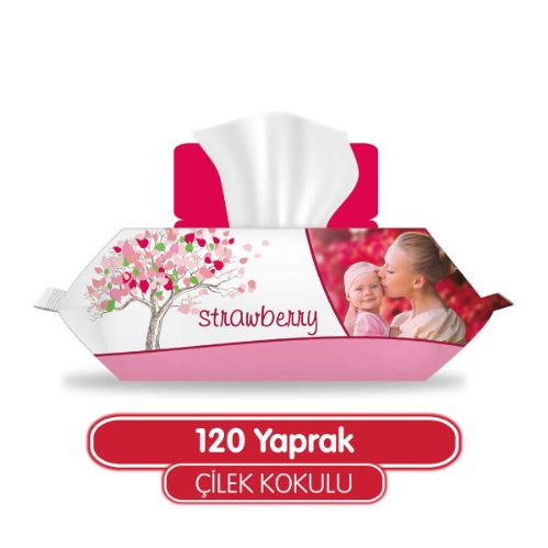 Sleepy Çilek Kokulu Islak Havlu 120 Yaprak