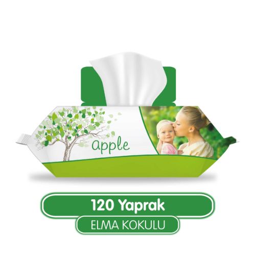 Sleepy Elma Kokulu Islak Havlu 120 Yaprak