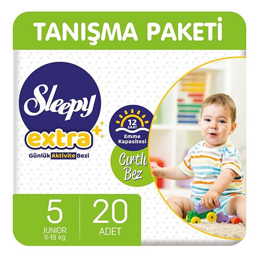 Sleepy Extra Günlük Aktivite Bezi 5 Numara Junior 20 Adet