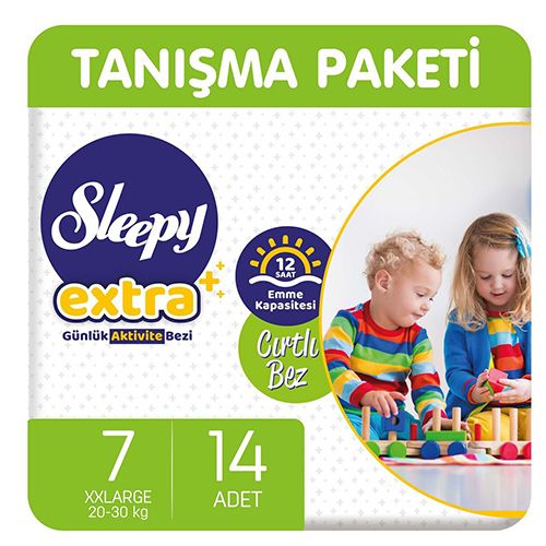 Sleepy Extra Günlük  Aktivite Bezi 7 Numara XX Large 14 Adet